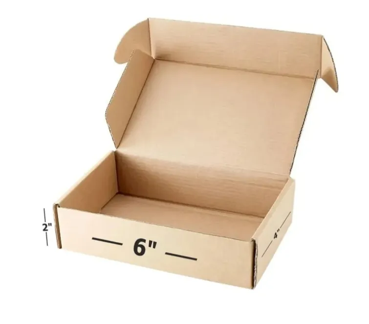 EMDEE Premium Eco - friendly 6x4x2 inches Brown 3 Ply Corrugated Self - Lock Boxes