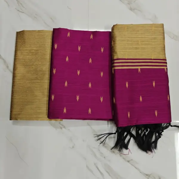 Raw silk chudi material - Magenta sets( arrow)
