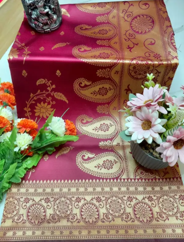 PEACOCK BANARASI SOFT SILK SAREE