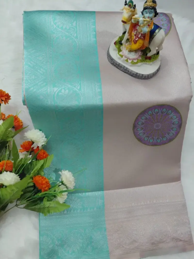 Circle Flower Tissue sarees