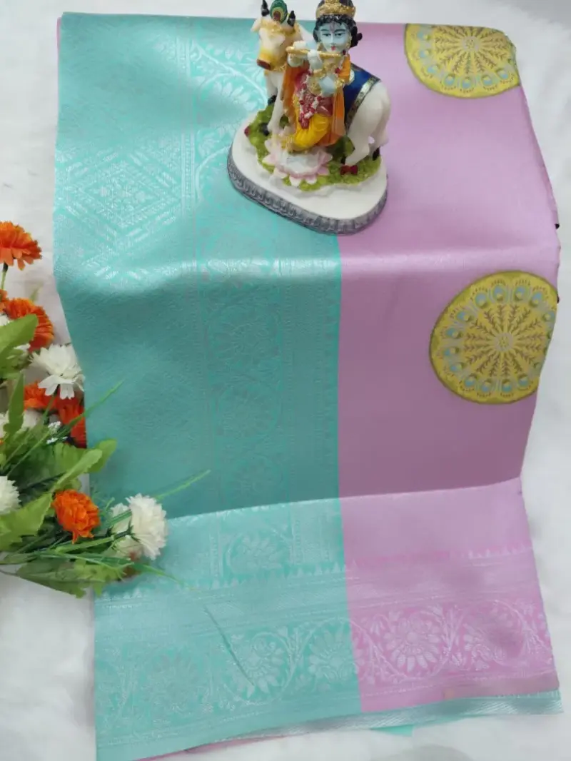 Circle Flower Tissue sarees