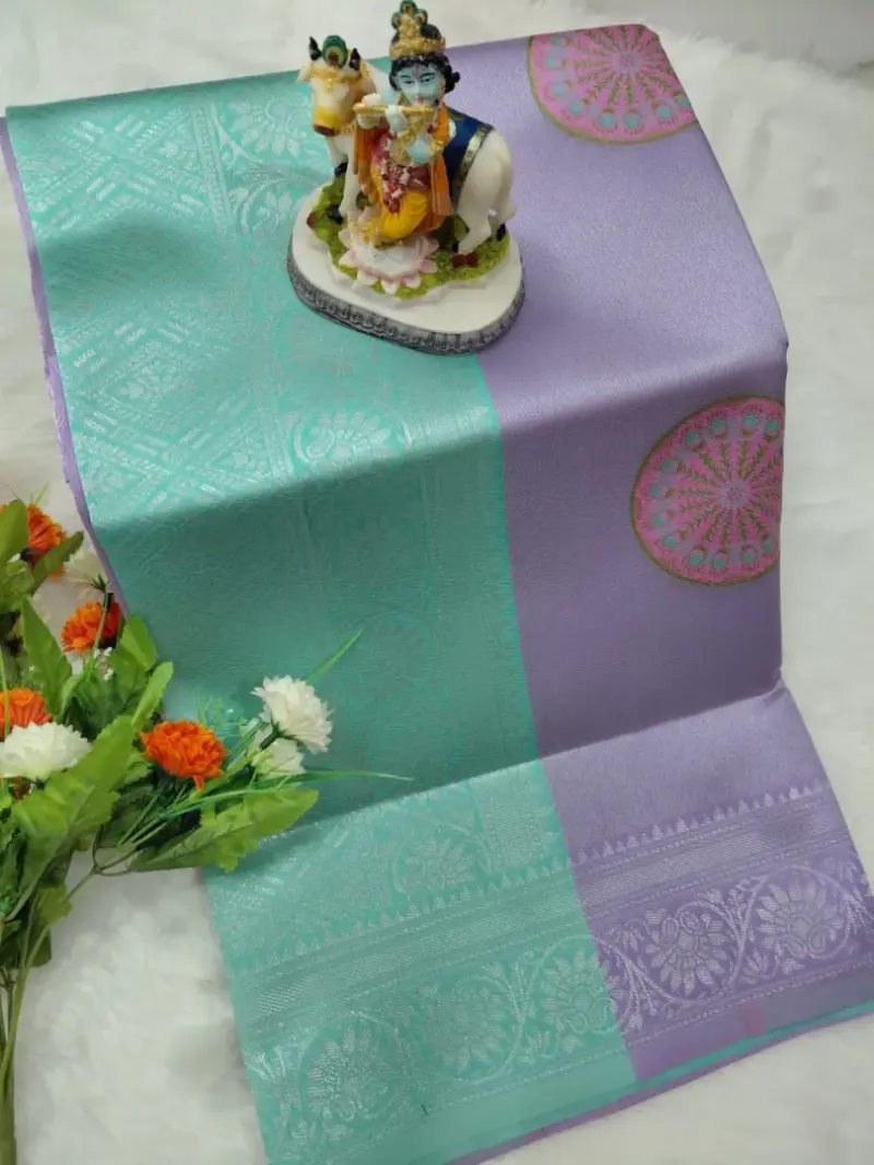 Circle Flower Tissue sarees