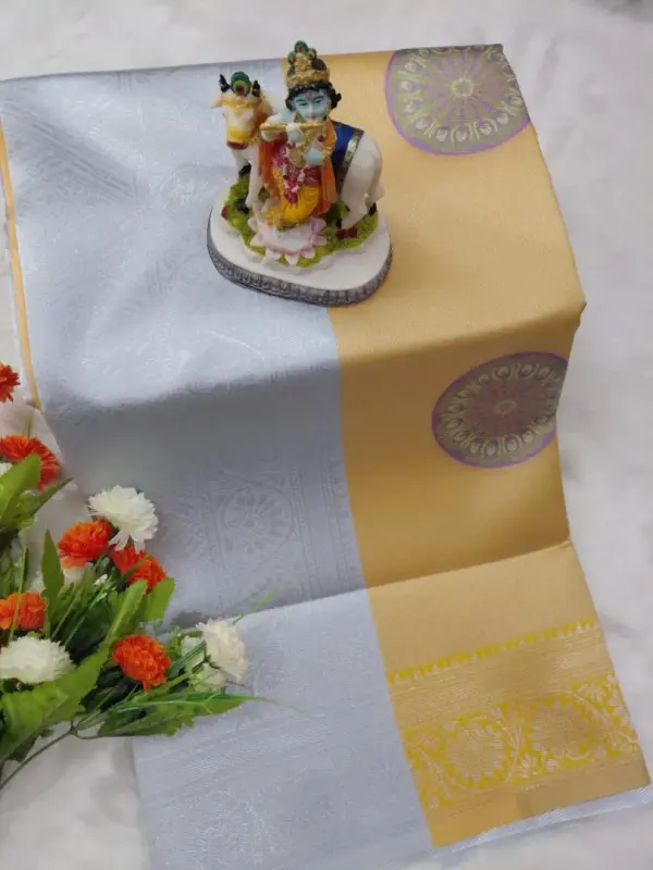 Circle Flower Tissue sarees