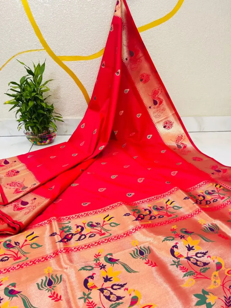 LOTUS PEACOCK SAREE