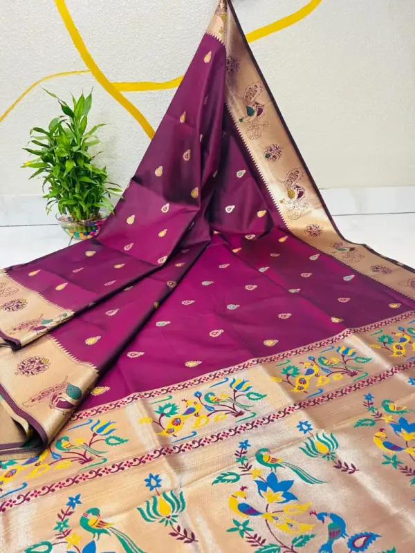 LOTUS PEACOCK SAREE