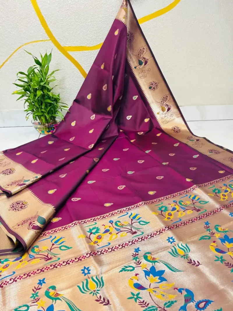 LOTUS PEACOCK SAREE