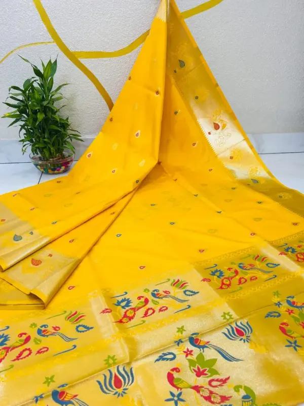 LOTUS PEACOCK SAREE