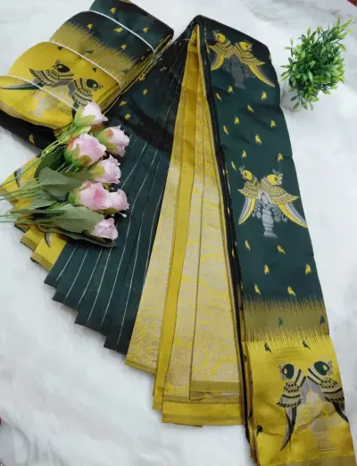 DOUBEL PARROT DESIGN SAREE
