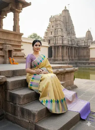 MADHAVI MAHAL  BRIDAL RAPIER FANCY SAREE - Mobile View 18