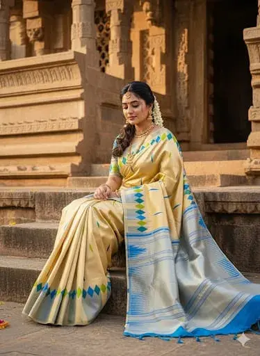 MADHAVI MAHAL  BRIDAL RAPIER FANCY SAREE - Mobile View 19