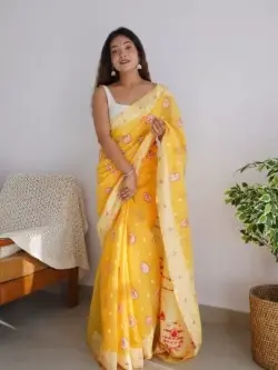 Silk Cotton Saree Meena putta