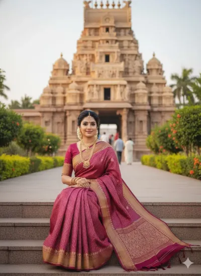 CHECKED SOFT SILK SAREES