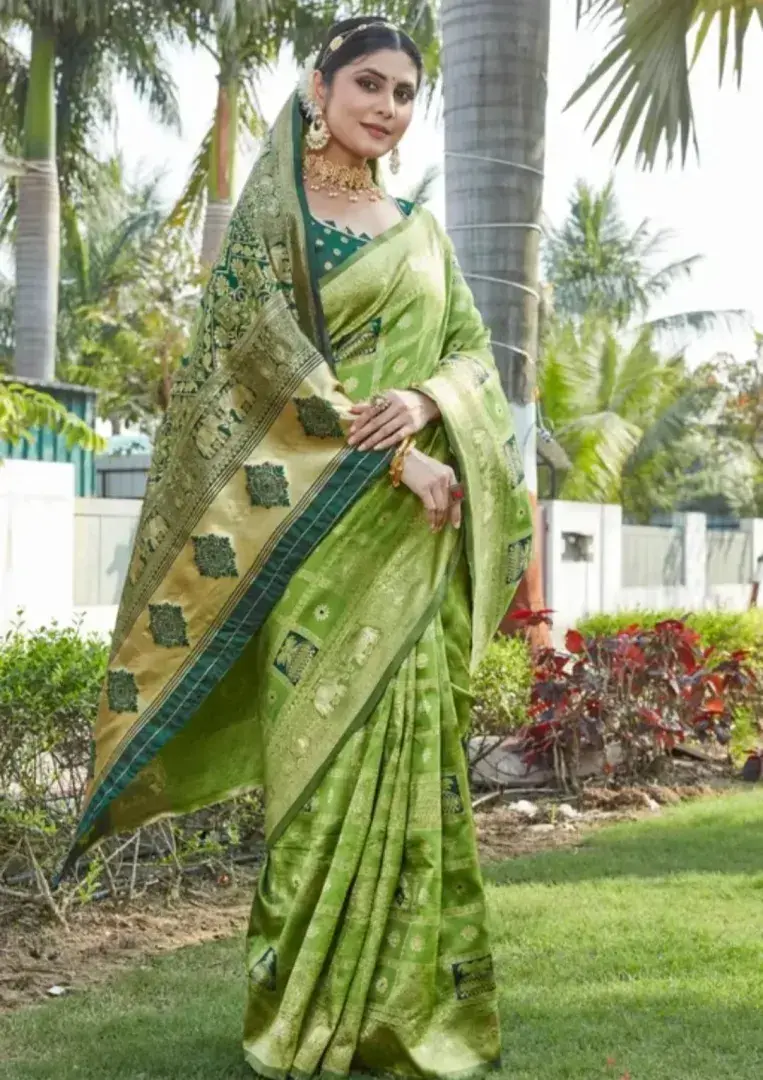 Kanjivaram Trendy Litchi Silk Jacquard Saree