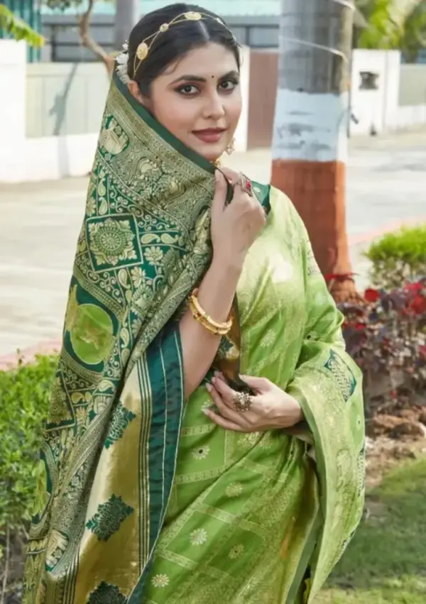 Kanjivaram Trendy Litchi Silk Jacquard Saree