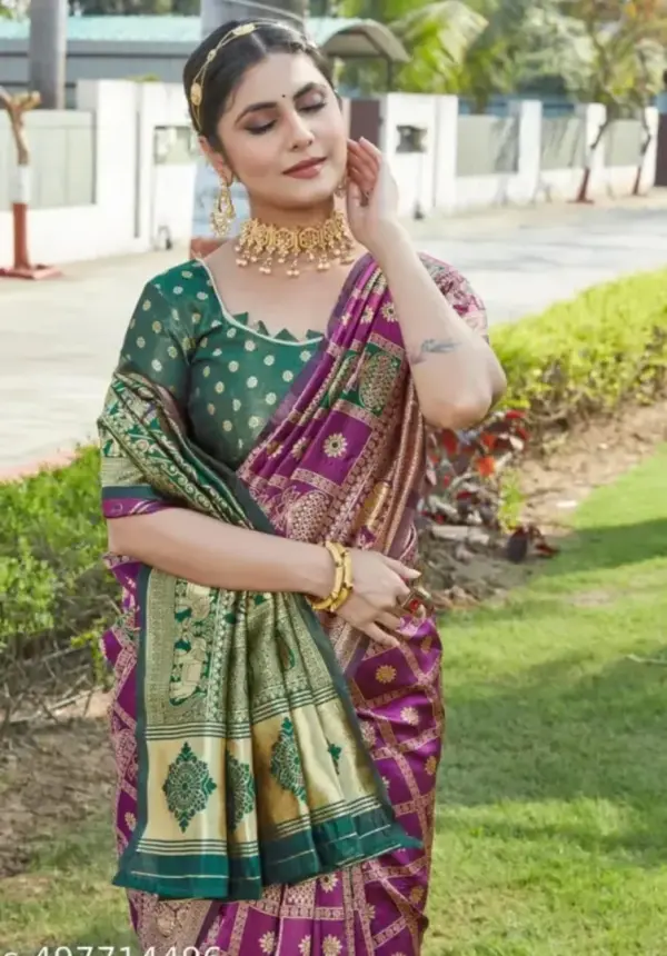 Kanjivaram Trendy Litchi Silk Jacquard Saree