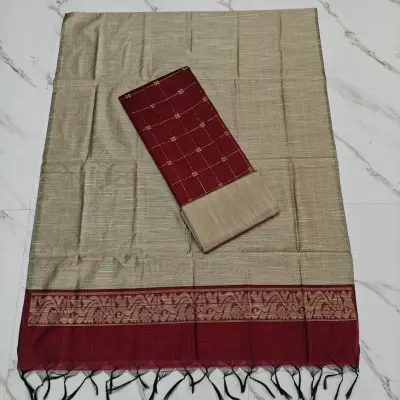 Raw Silk CHUDI SET MAROON