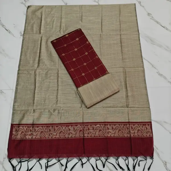 Raw Silk CHUDI SET MAROON