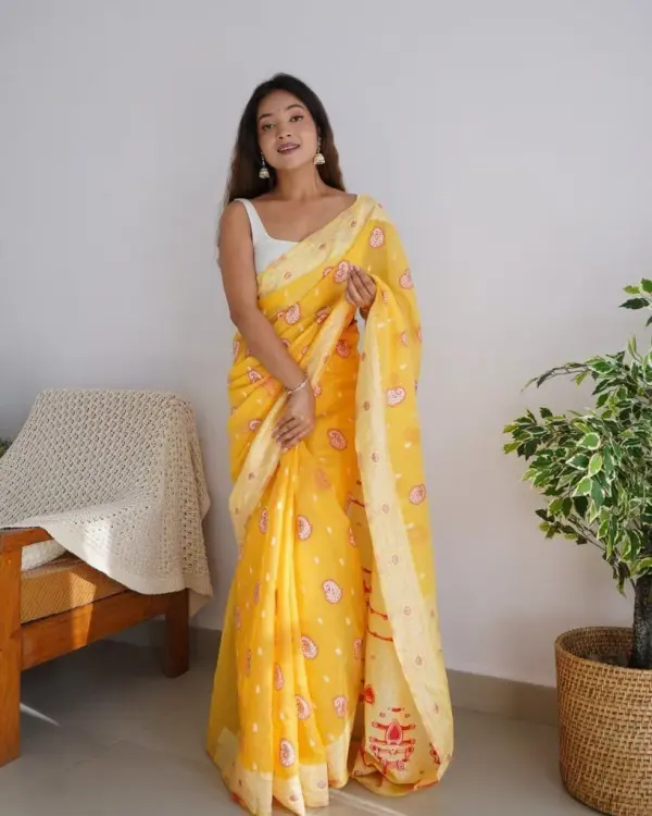 Silk Cotton Saree Meena putta